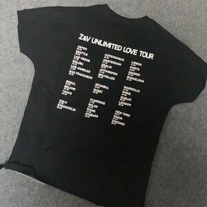 Vintage-Inspired Zadig & Voltaire je taime T-shirt size Large